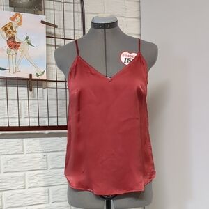 Elegant Rose Silk Cami Top XS Floreat Anthropologie